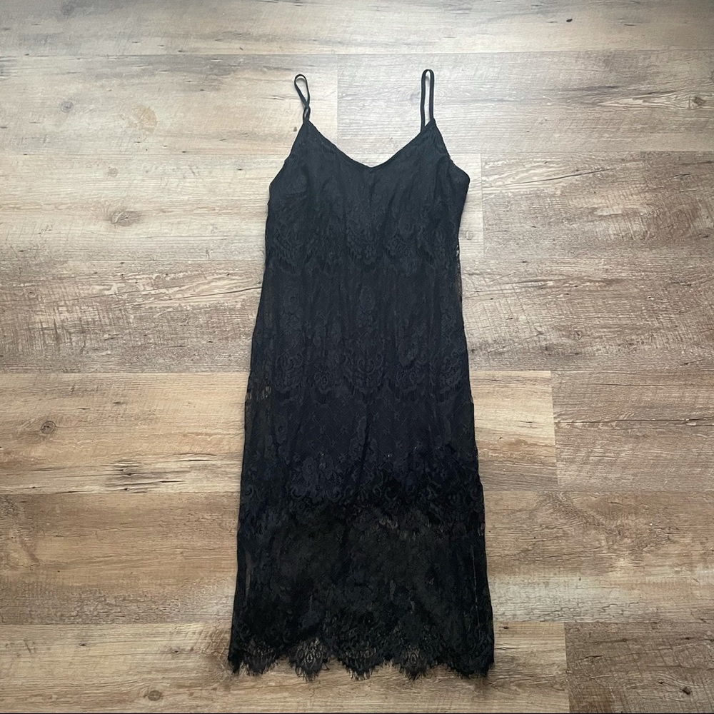 Black Lace Gatsby esque dress
